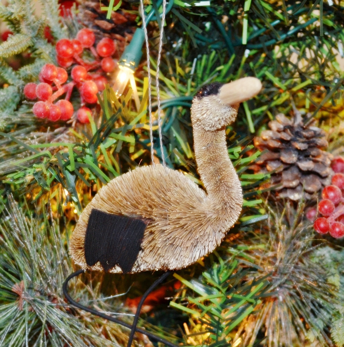 Brushart Bristle Brush Bird Ornament Heron